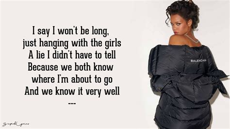 lyrics rihanna null|rihanna freund.